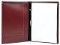 Preview: Schreibmappe DIN A4, incl. Memoblock CAMBRIDGE Top Grain Rindleder rot